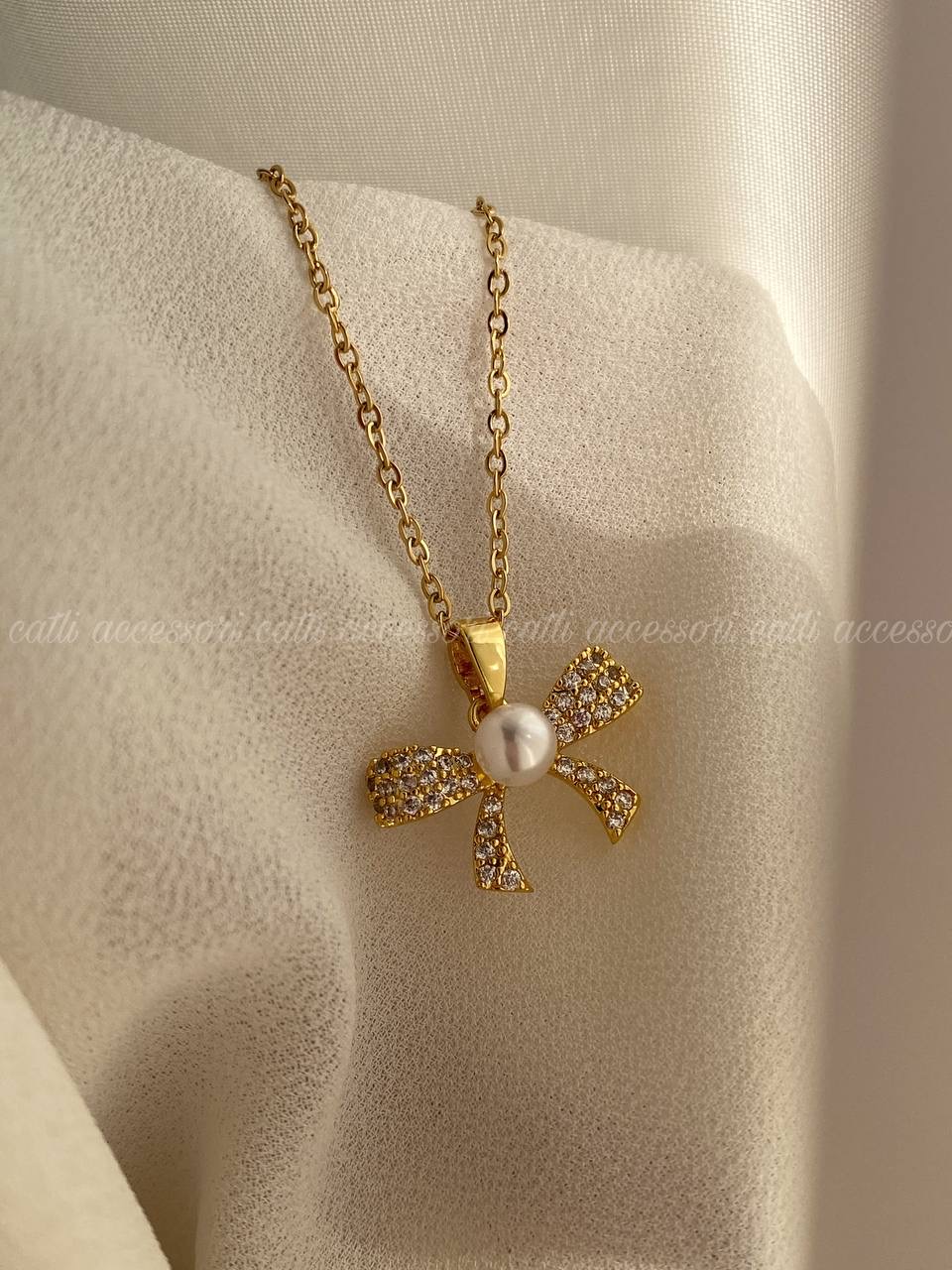 گردنبند پاپیون استیل