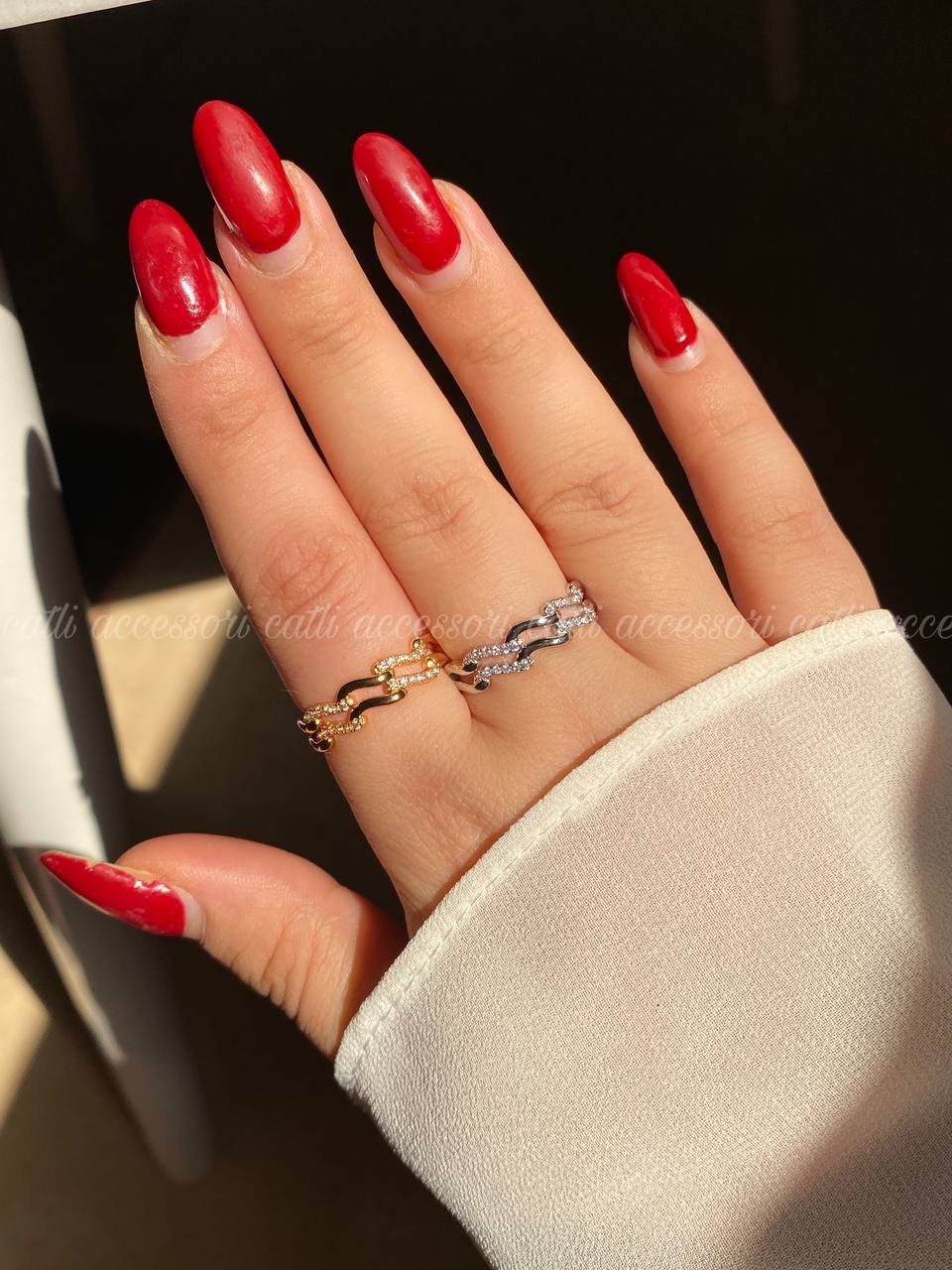 انگشتر طلایی استیل