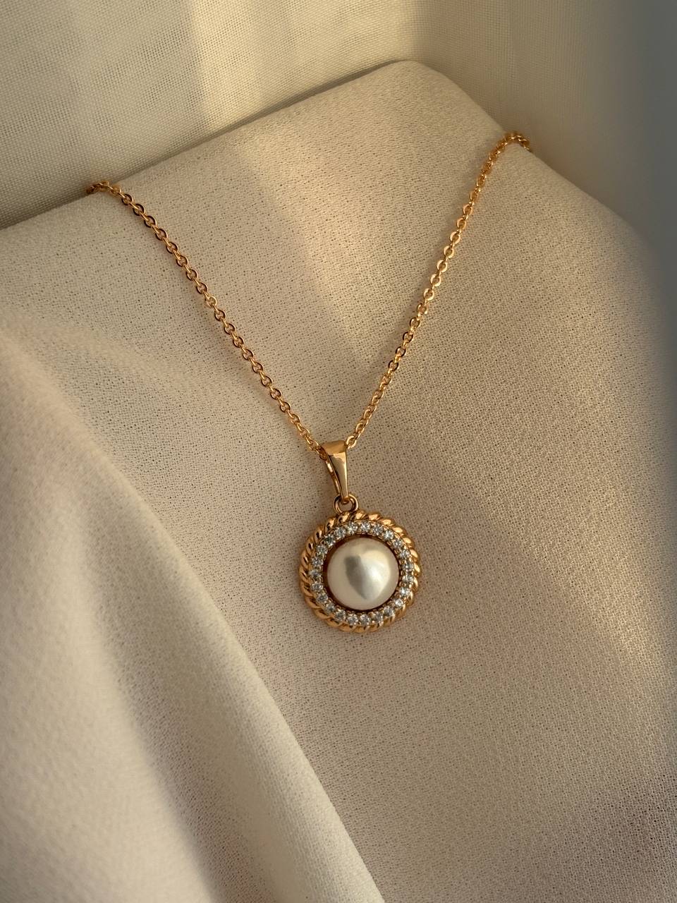 گردنبند مروارید نگینی ژوپینگ